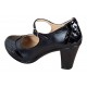Pantofi dama, eleganti, din piele naturala cu toc 5cm sau 7cm - Made in Romania P104NLCRT7
