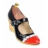 Pantofi dama casual din piele naturala, cu platforme de 7cm, foarte comozi - P104RNLAC