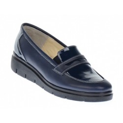 Pantofi dama casual din piele naturala, foarte comozi - P105BLBOXLAC