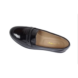 Pantofi dama casual din piele naturala, platforme 3 cm pentru confort, P105NBLN