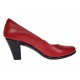 Pantofi dama din piele naturala cu toc de 7cm Katty Alb P134233ALB