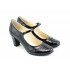 Pantofi dama eleganti din piele naturala, cu toc de 7cm P13423NCROCO