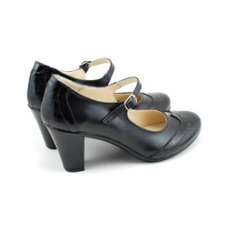 Pantofi dama eleganti din piele naturala, cu toc de 7cm P13423NCROCO