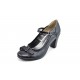 Pantofi dama piele naturala cu funda, eleganti - Made in Romania P13423NF