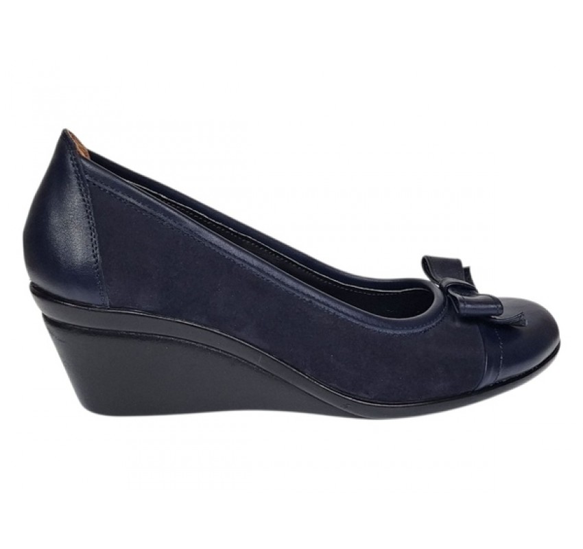 Pantofi dama casual din piele naturala intoarsa velur P1761BLM