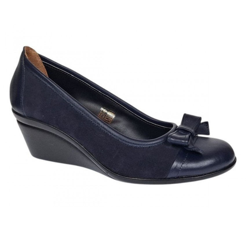 Pantofi dama casual din piele naturala intoarsa velur P1761BLM