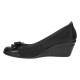 Pantofi dama negri casual din piele naturala intoarsa velur P1761NVEL