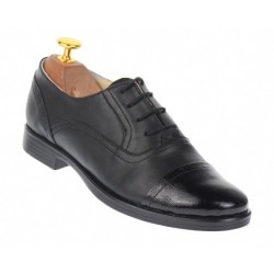 Pantofi casual dama din piele naturala box cu varf lac - P291LACN