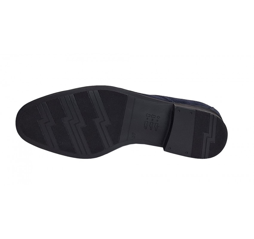 Pantofi barbati eleganti din piele naturala intoarsa bleumarin P34BLMVEL Pantofi barbati eleganti din piele naturala intoarsa bleumarin P34BLMVEL