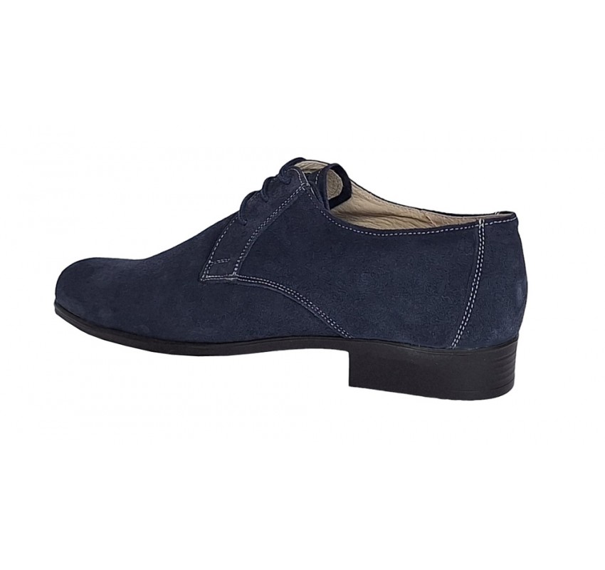 Pantofi barbati eleganti din piele naturala intoarsa bleumarin P34BLMVEL Pantofi barbati eleganti din piele naturala intoarsa bleumarin P34BLMVEL