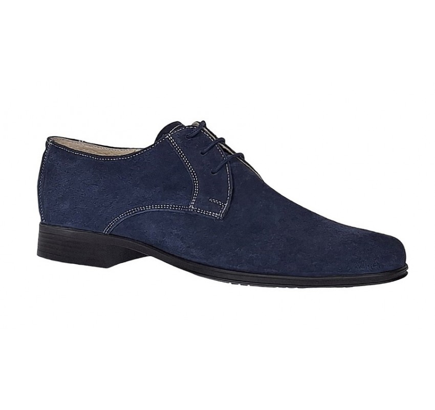 Pantofi barbati eleganti din piele naturala intoarsa bleumarin P34BLMVEL Pantofi barbati eleganti din piele naturala intoarsa bleumarin P34BLMVEL