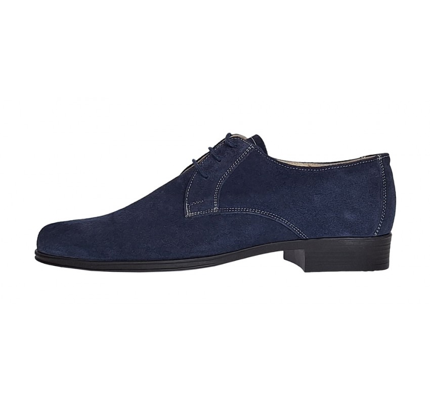 Pantofi barbati eleganti din piele naturala intoarsa bleumarin P34BLMVEL Pantofi barbati eleganti din piele naturala intoarsa bleumarin P34BLMVEL