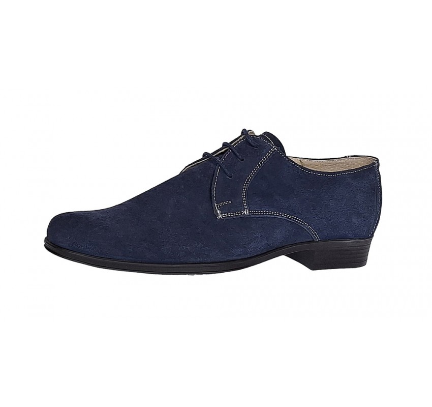 Pantofi barbati eleganti din piele naturala intoarsa bleumarin P34BLMVEL Pantofi barbati eleganti din piele naturala intoarsa bleumarin P34BLMVEL