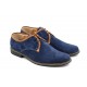 Pantofi barbati casual, din piele naturala, culoare bleumarin P34BLUE
