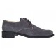 Pantofi barbati gri eleganti din piele naturala intoarsa velur P34GRIVEL