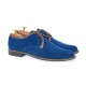Pantofi barbati casual din piele naturala intoarsa - Model Albastru P34MBL