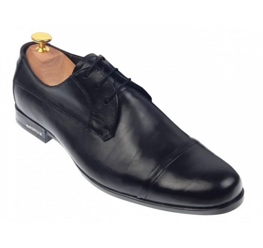 Pantofi barbati eleganti din piele naturala - Model Amon Negru P351N 