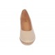 Pantofi dama casual din piele naturala bej cu platforma de 7 cm - MARA BEJ P3550BEJ