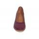 Pantofi dama casual din piele naturala box cu platforma de 7 cm MARA GRENA