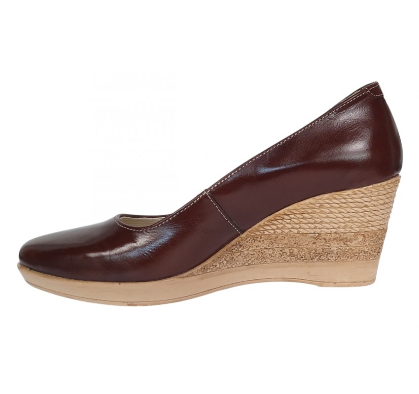 Pantofi dama casual din piele naturala platforma de 7 cm Mara Maro P3550LM