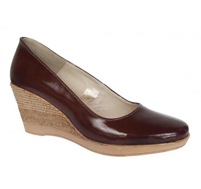 Pantofi dama casual din piele naturala platforma de 7 cm Mara Maro P3550LM