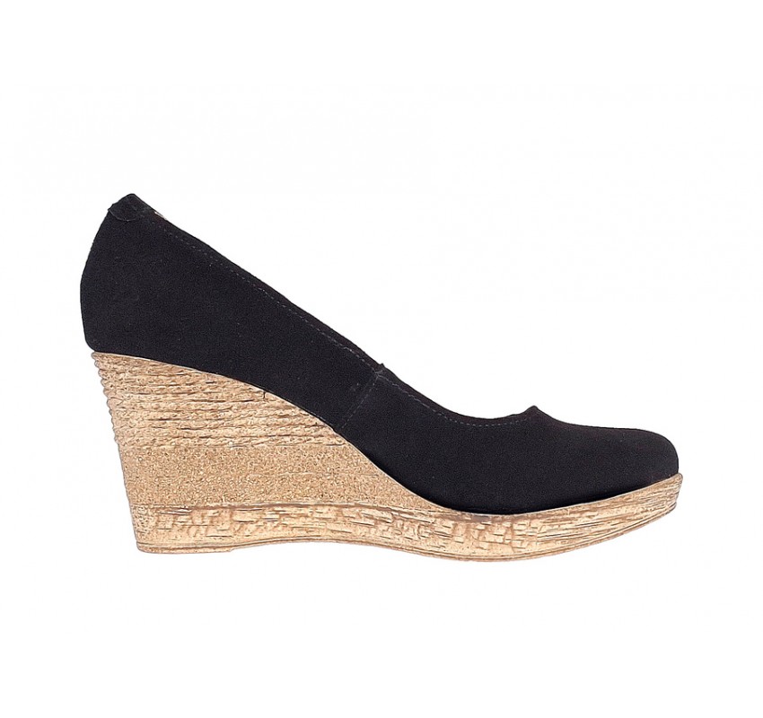 Pantofi dama, casual, din piele naturala intoarsa, platforme de 7 cm - MARA P3550VN