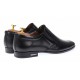 Pantofi eleganti barbati din piele naturala - Model Enzo Negru fara inchidere P361N