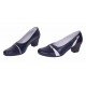 Pantofi dama eleganti piele naturala Mara Bleumarin - Alb P36BLA