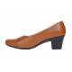 Pantofi dama eleganti din piele naturala Maro cu toc de 6cm P36CON