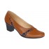 Pantofi dama eleganti din piele naturala Maro cu toc de 6cm P36CON