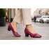 Pantofi dama eleganti piele naturala grena P36XGR