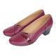 Pantofi dama eleganti piele naturala grena P36XGR