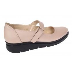 Pantofi dama casual din piele naturala Bej P38BEJ