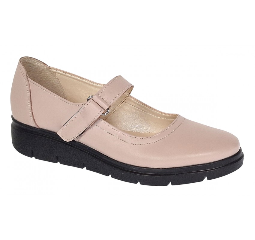 Pantofi dama casual cu talpa comoda - Model din piele naturala bej P38BEJ Pantofi dama casual cu talpa comoda - Model din piele naturala bej P38BEJ