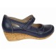 Marime 38 Pantofi dama casual din piele naturala Bleumarin P38BL5