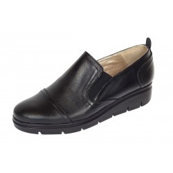 Marimea 35, 39 Pantofi dama casual din piele naturala cu platforme de 3cm P39N