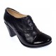 Pantofi dama, din piele naturala box cu varf lac toc de 7cm P46SLN