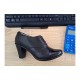 Pantofi dama, din piele naturala box cu varf lac toc de 7cm P46SLN