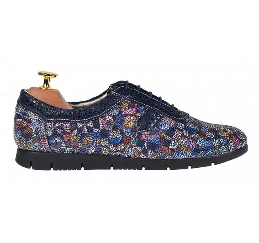 Pantofi dama casual de toamna, din piele naturala - P500COLORBLSP