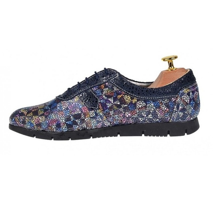 Pantofi dama casual de toamna, din piele naturala - P500COLORBLSP