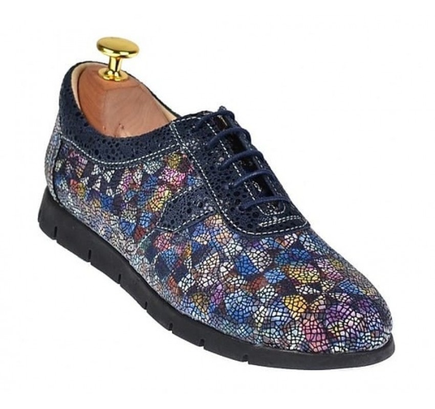 Pantofi dama casual de toamna, din piele naturala - P500COLORBLSP