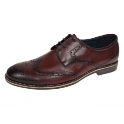 Marimea 41 Pantofi barbati din piele naturala Bordeaux P500VIS