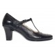 Marimea 37, 40 Pantofi dama negri din piele naturala, eleganti P50N