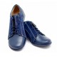 Marimea 35 Pantofi dama casual din piele naturala box cu piele intoarsa - P53BLVELBOX