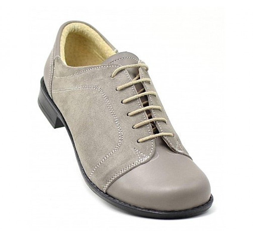 Pantofi dama casual din piele naturala - Model Gri P53GRIBV Marimea 39