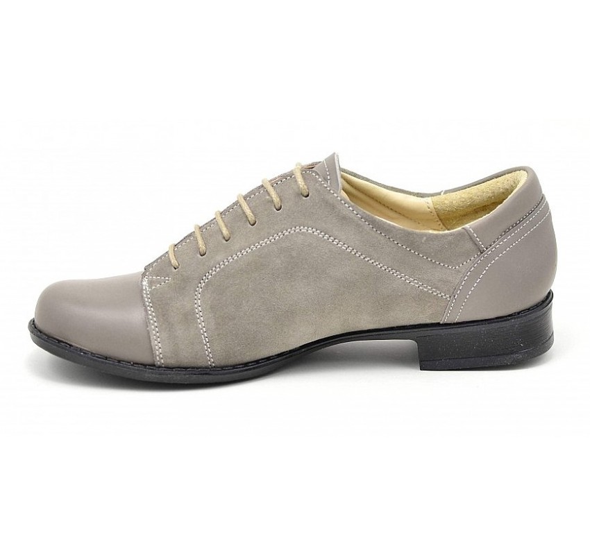 Pantofi dama casual din piele naturala - Model Gri P53GRIBV Marimea 39
