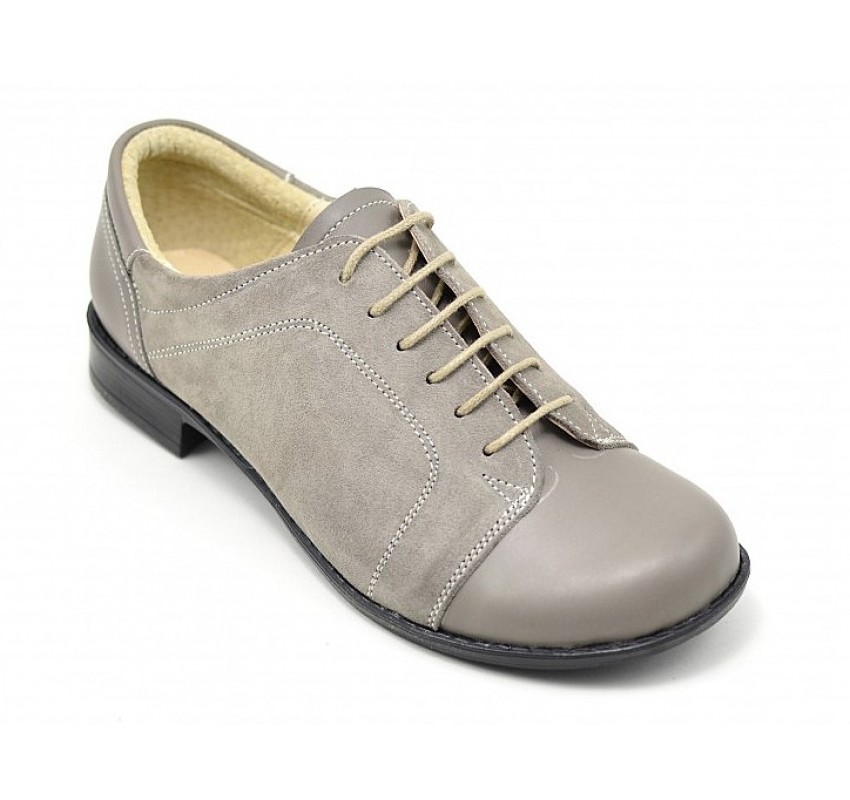Pantofi dama casual din piele naturala - Model Gri P53GRIBV Marimea 39