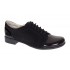 Pantofi dama casual din piele naturala - Model Bob Negru Lac