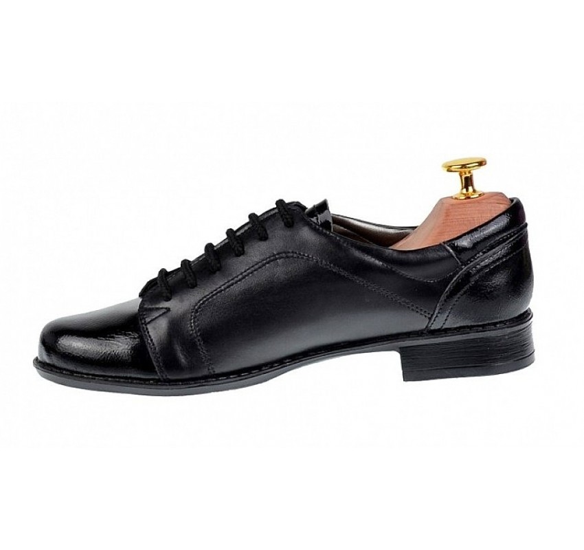 Pantofi dama casual, din piele naturala, Bob, P53NBOXLAC