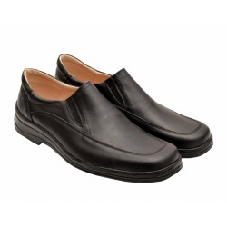 Pantofi barbati pe calapod lat piele naturala, masuri 39 - 47 Negru